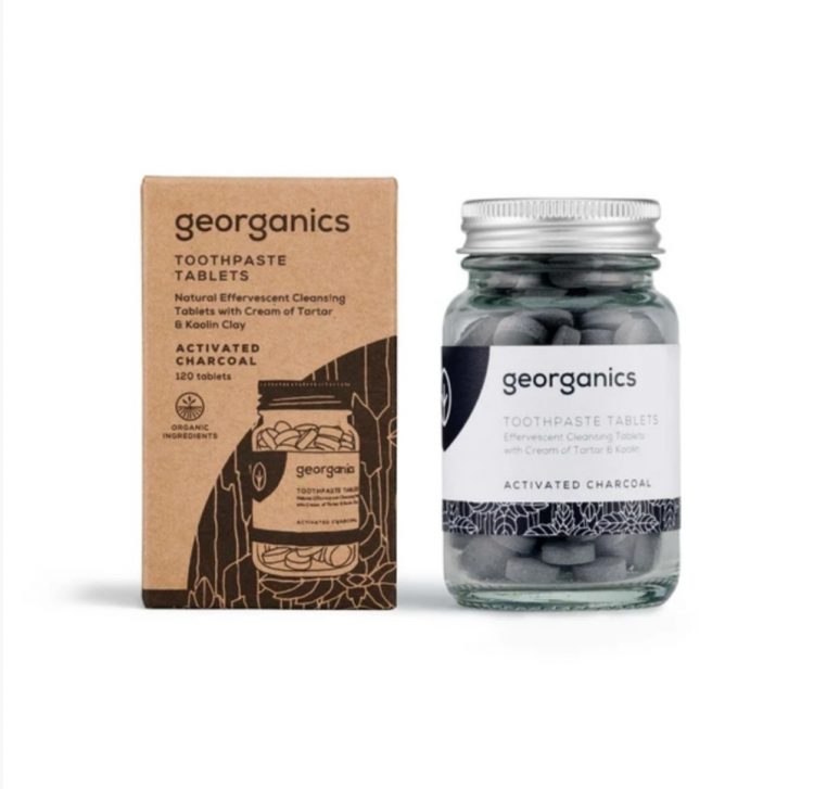 Georganics Toothpaste In Tablets – Activated Charcoal 120tablets