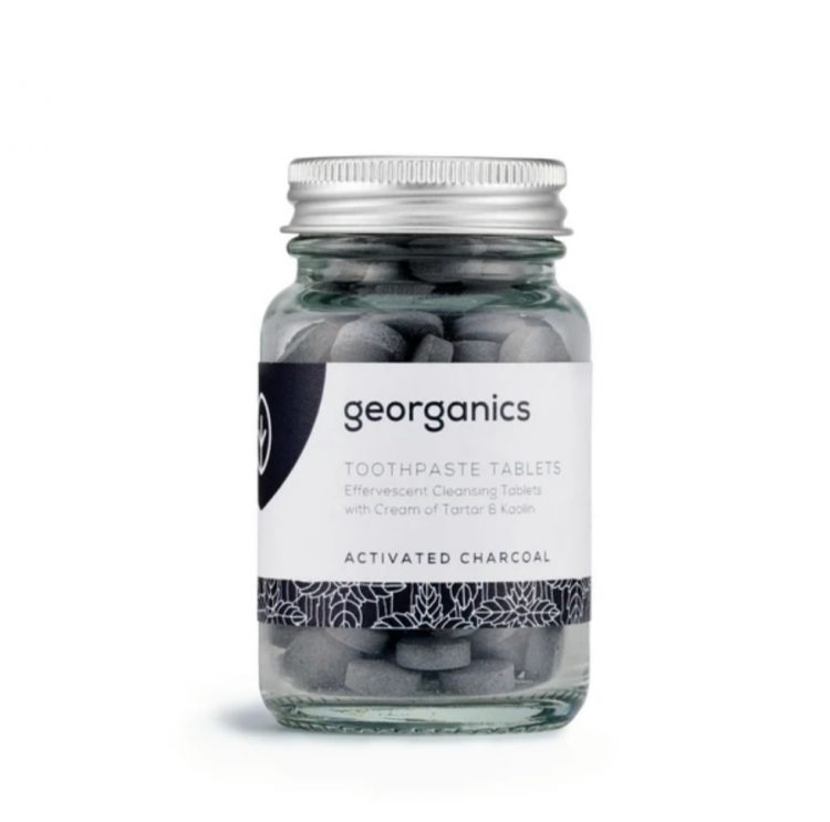 Georganics Toothpaste In Tablets – Activated Charcoal 120tablets
